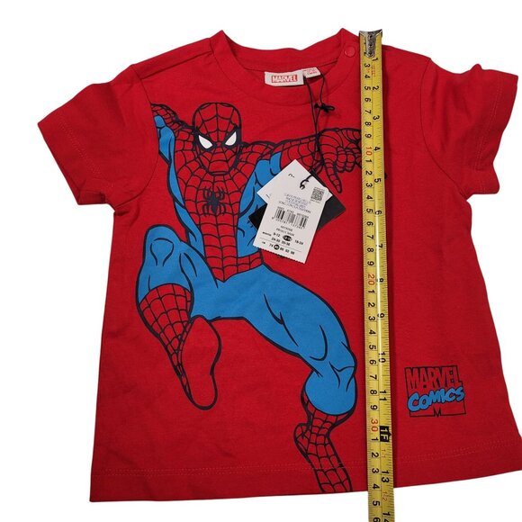 Marvel Comics Spider-Man Short Sleeves Red T-Shirt 12-18 Months Toddler - Picture 9 of 9